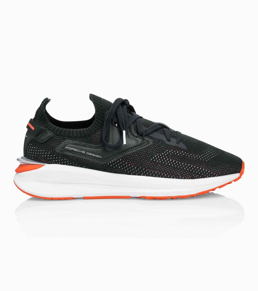 Fashion & Sport Porsche Design  | Evoknit® Trainer Ii Black/Firecracker Orange